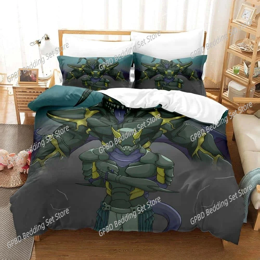 

Anime Black Summoner 3D Bedding Set Duvet Cover Pillowcases Single Twin Full Queen King Size Home Decor Quilt Boys Gift