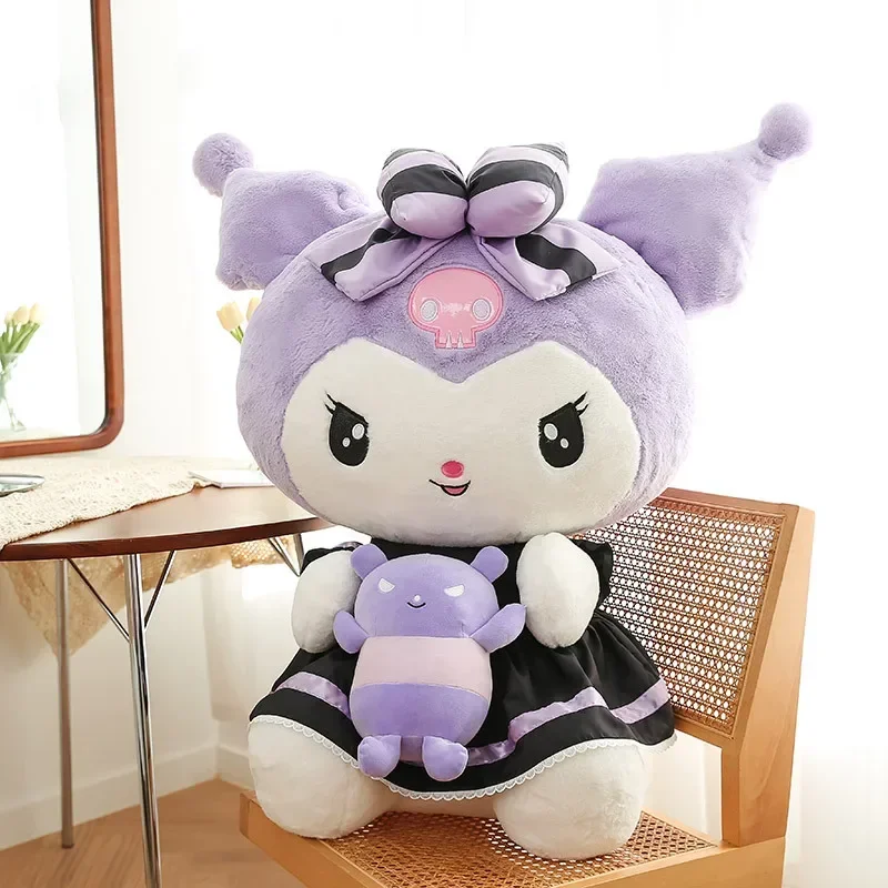 35/60cm bonito melodia boneca kuromi brinquedo de pelúcia sanrio menina dormir cama dos desenhos animados travesseiro presente para melhor amigo