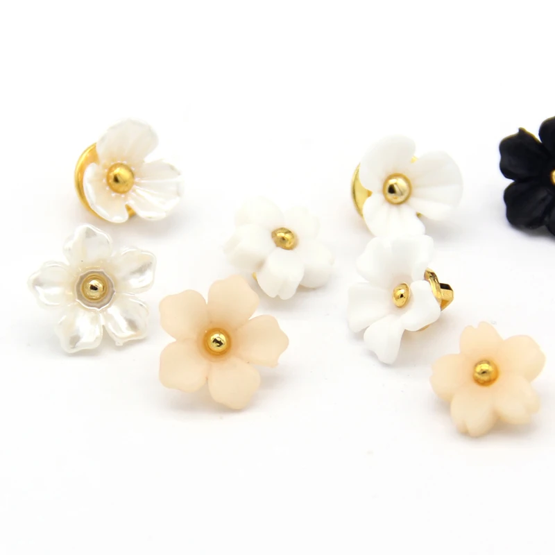 HENGC Vintage Flower plastikowe ozdobne guziki do odzieży kobiet kurtka koszula dzieci szycia akcesoria do rękodzieła hurtownia