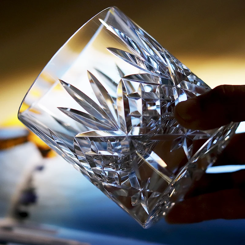 7 Oz Hand Cut K9 Crystal Whisk - Old Fashioned Glass ulasan dan harga
