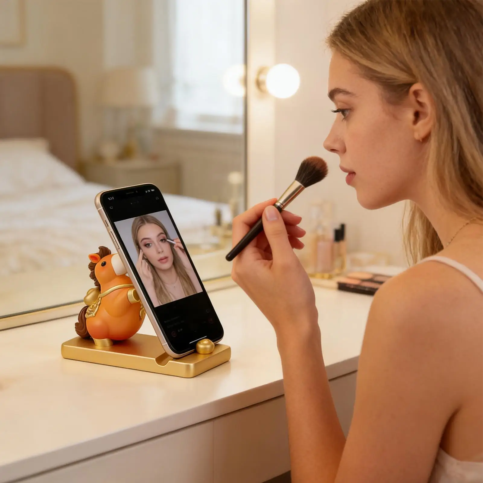 

Подставка для телефона для стола, дизайн лошади, подставка для мобильного телефона, благословение богатства, подставка для телефона для стола, милая для девочек-подростков, детей, женщин, дома