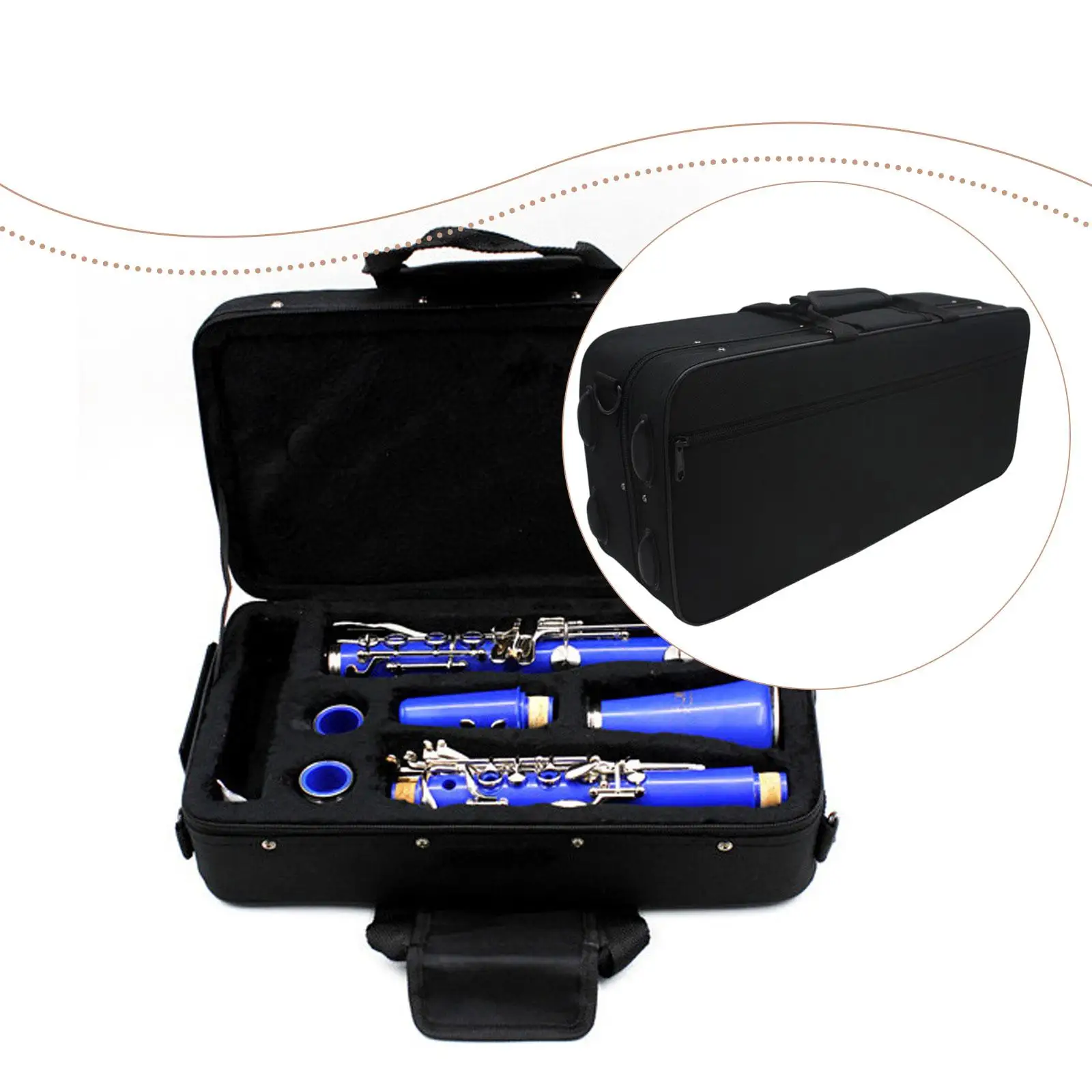 Premium Oxford Cloth Trumpet Case Bag Backpack Style Accessories Protective Waterproof Storage for Musical Instrument