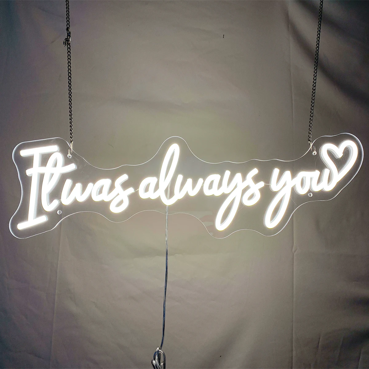 

Tewas always you neon sign custom made for couples to express their love for wedding decorations birthday party atmosphere neon