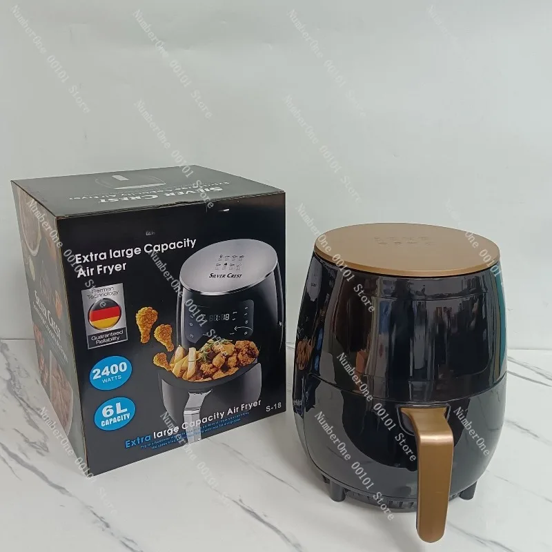 6L Air Fryer Large Capacity Oil Free Fryer Multifunction Digital Display Electric Fryer Household Kitchen Appliance view 2