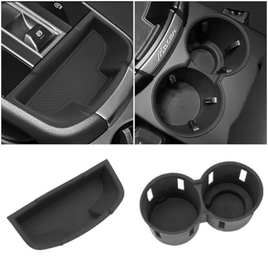 

Fits for Porsche Macan Accessories 2022-2026, 2pcs/Set Silicon Center Console Organizer Tray, Cup Holder Storage Box Protective