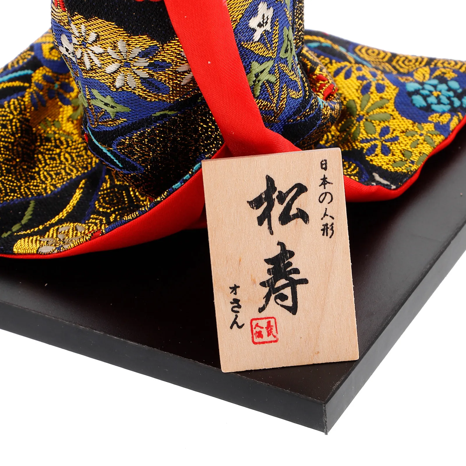 Premium Handcrafted Japanese Geisha Ornament in Traditional Kimono Desktop Decor for Home Office Room Japanese Atmosphere