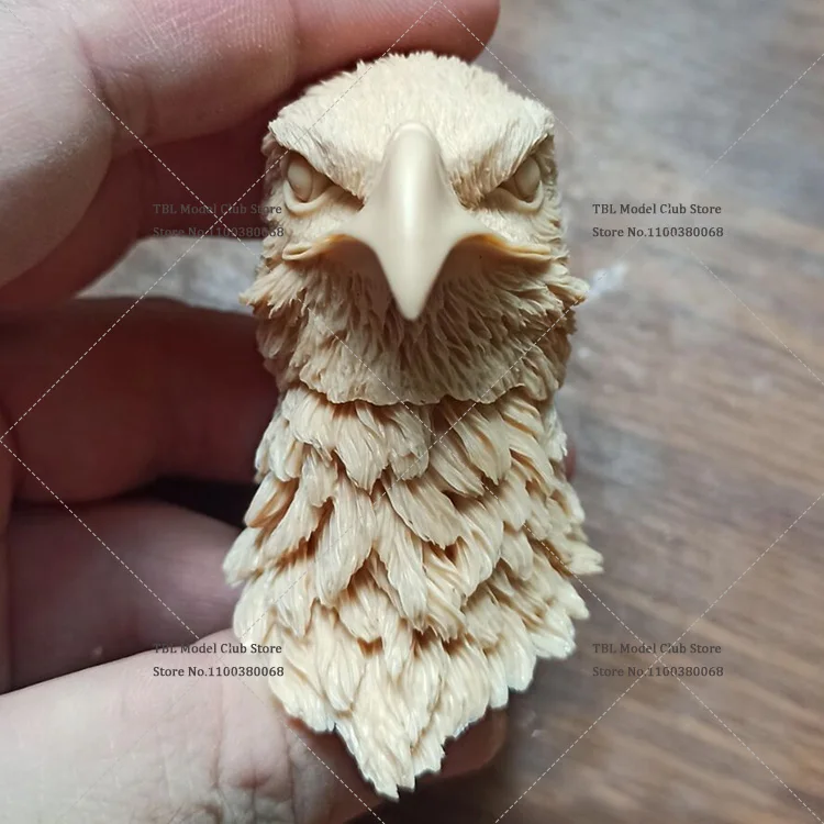 Unpainted 1/6 Scale Soldier Forest Animal Head Sculpt Eagle Tiger Lion Trendy White Model Head For 12inch Action Figure Doll