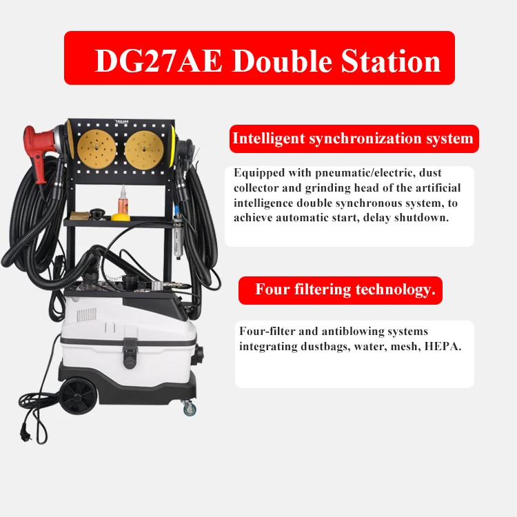 Solary DG27AE best mobile dry sander auto polishing equipment polisher car repair dust free sanding machine