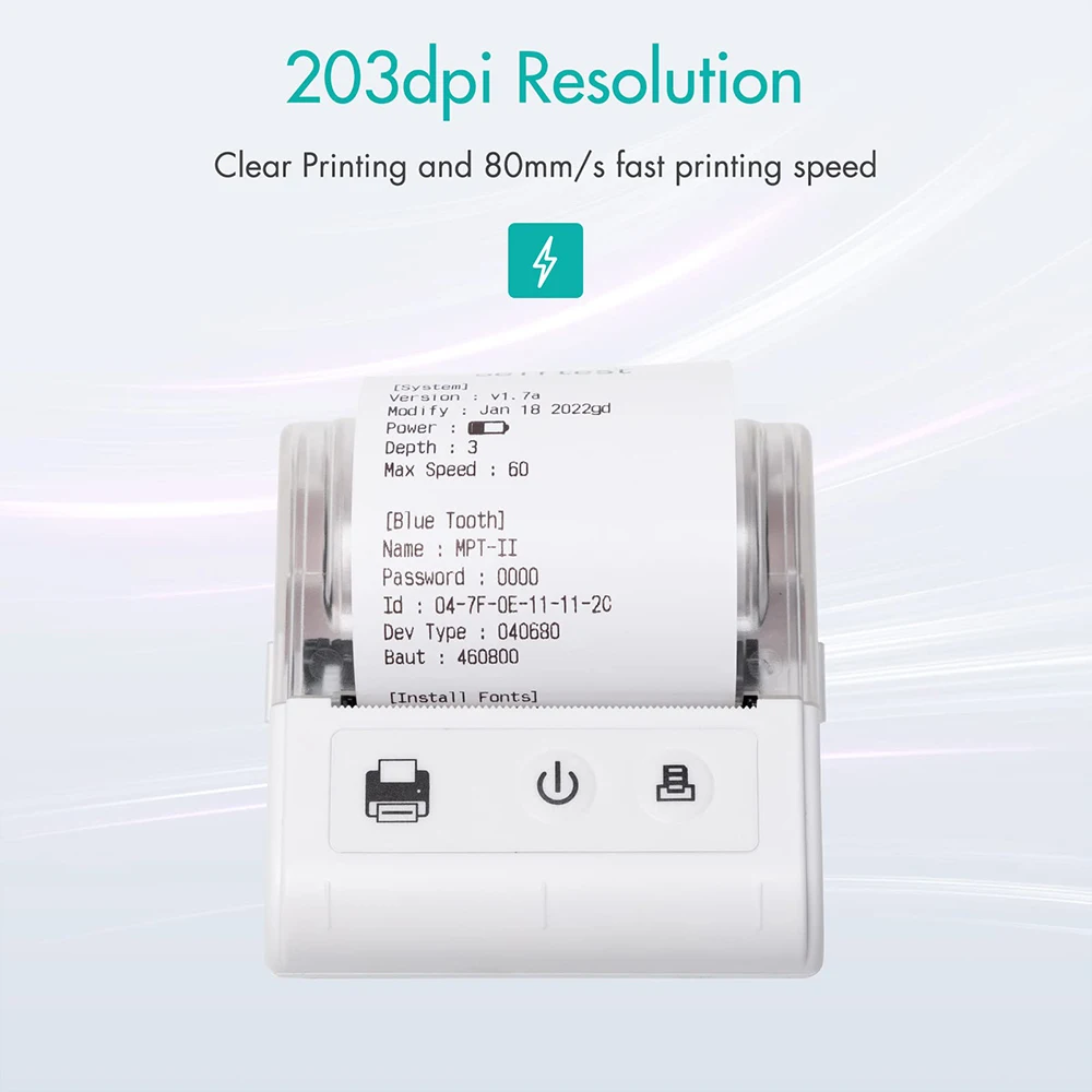 طابعة صغيرة محمولة 58 مللي متر استلام طابعة Impresora الحرارية للهاتف الكمبيوتر بلوتوث قائمة التذاكر فاتورة صانع للأعمال