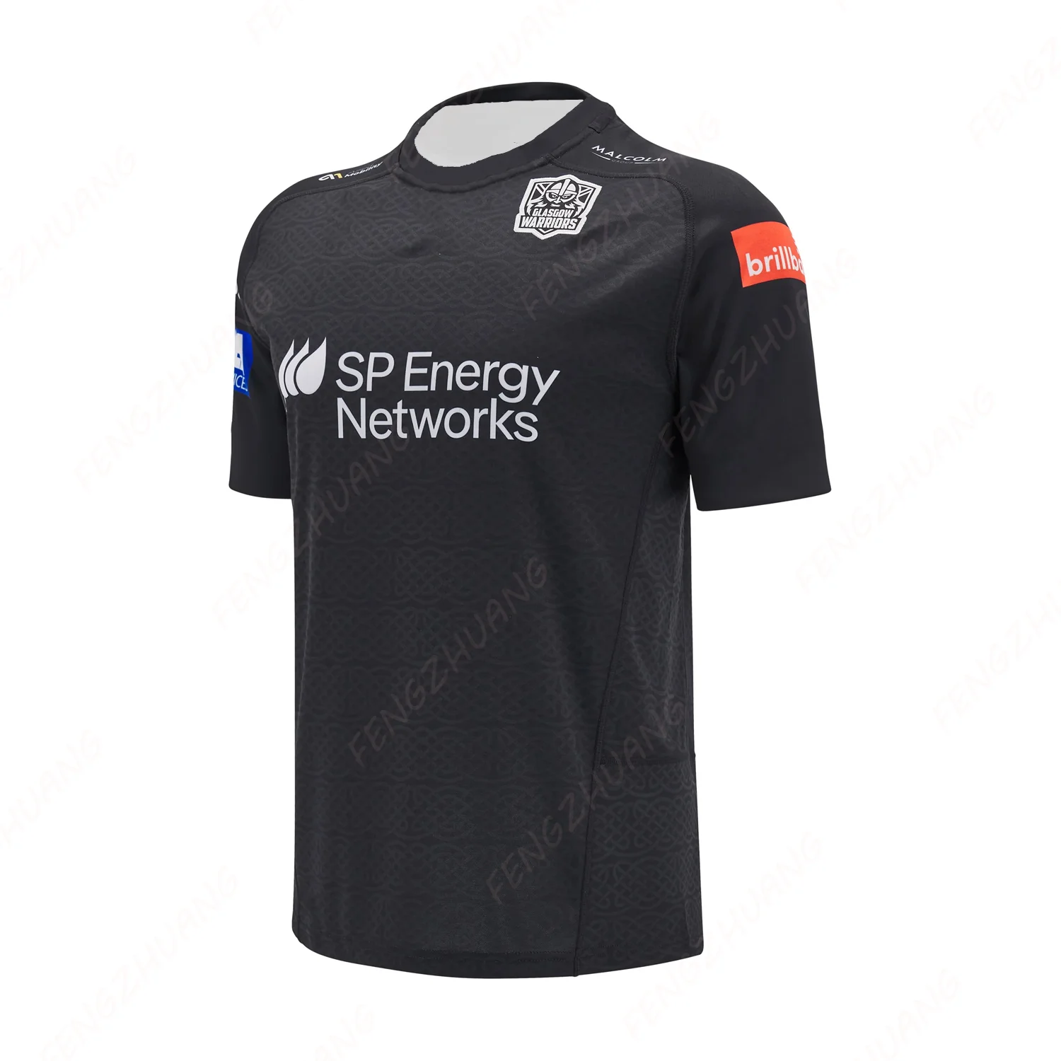 

Glasgow Warriors 2024/25 Home Jersey Outdoor Sweat Absorbent Quick Dry Soccer Jersey Summer Classic Casual Loose T-Shirt