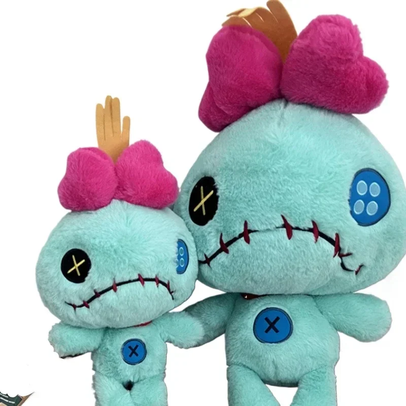 

35/60cm Stitch Little Monster Plush Toy Cartoon Green Scrap Fill Soft Doll Plush Toy Children's Birthday Gift Disney