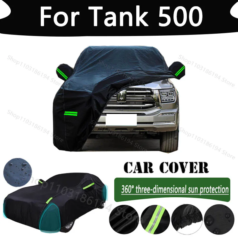 

For Tank 500 Outdoor Protection Full Car Cover Snow Covers Rainwater Sunshine Dustproof Scratches Car Cover