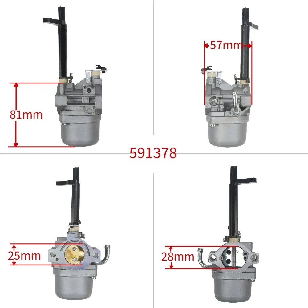 For Briggs & Stratton Honda Carburetor, Replace 591378 697978 696132 796321, Fit 5-8.5KW 10HP Engine Parts view 2
