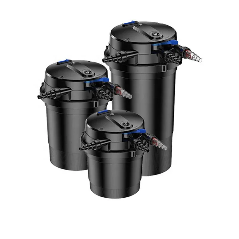 

High-End 75L Big Filtration Volume Sponge Automatic Bio Multifunction Outdoor FIsh Pond Garden Pond Canister Filter