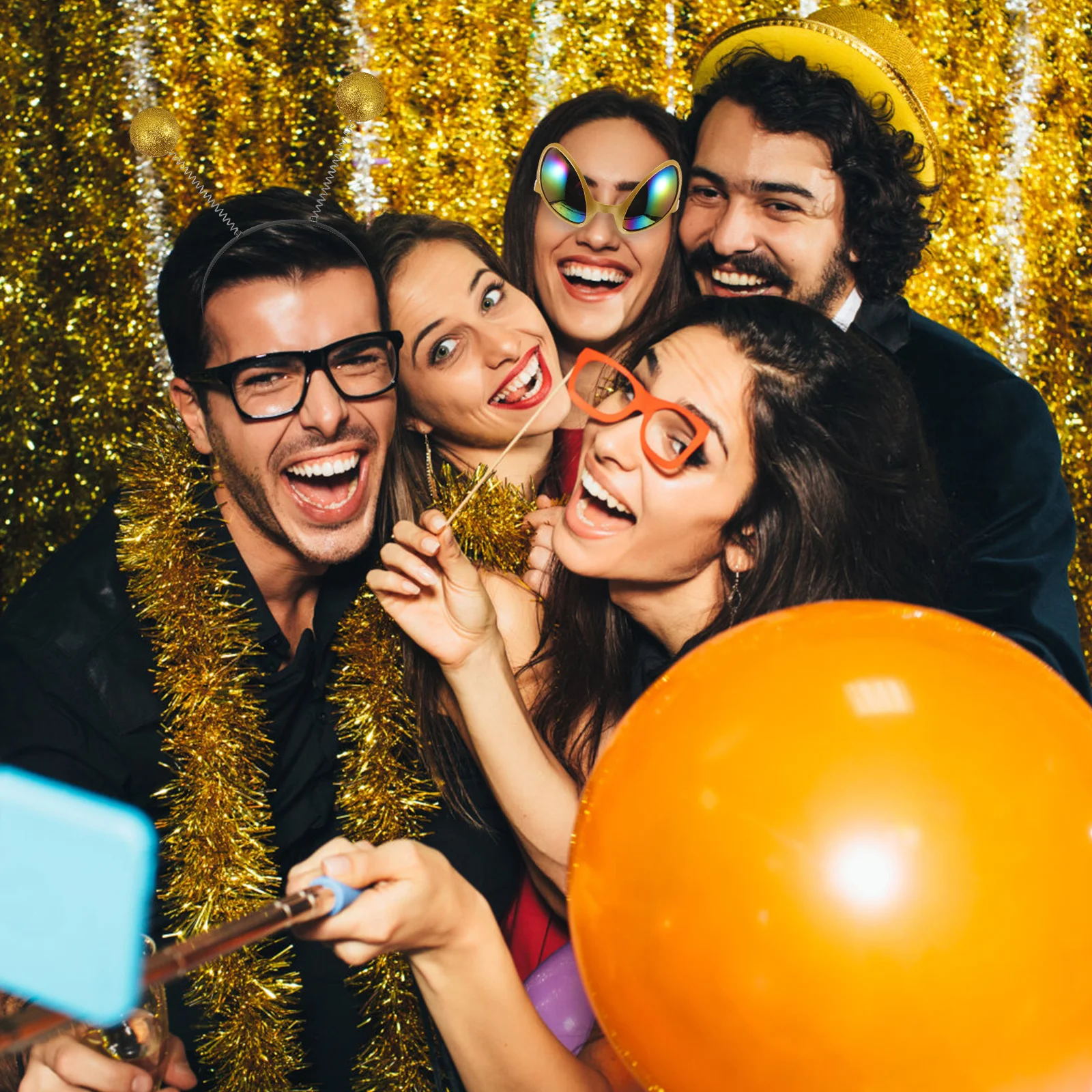 1Set Gläser Stirnband Gebogene Beine Lustige Brillen Für Party Cosplay Kostüm Zubehör Regenbogen Objektiv Sonnenbrille Prop