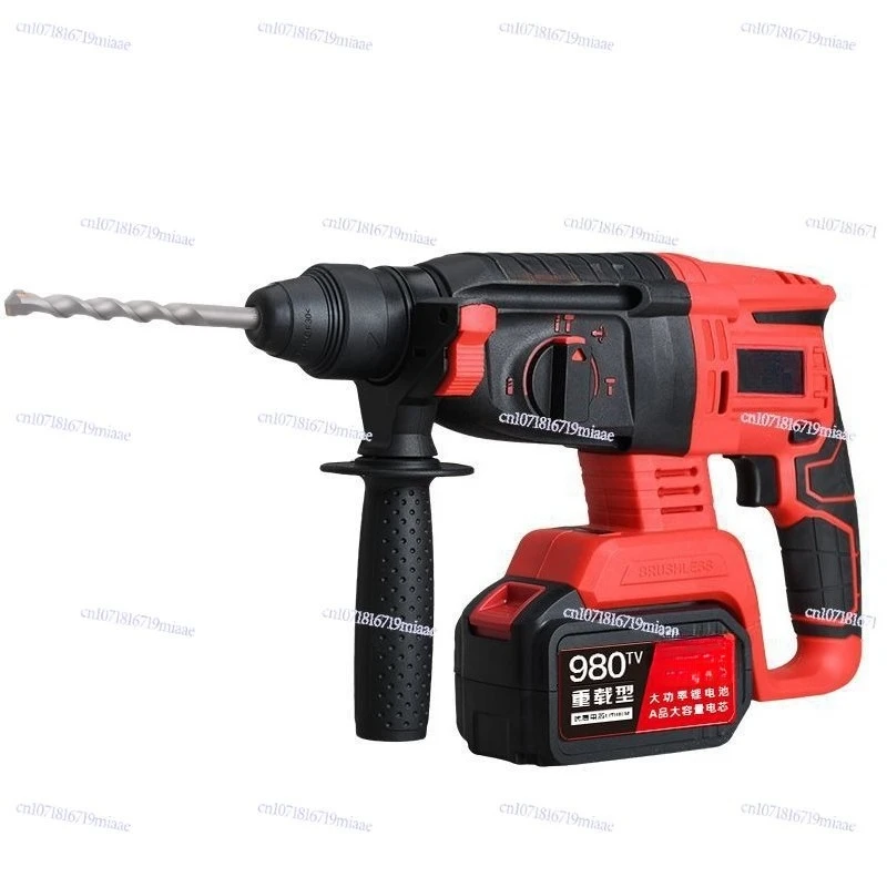 

Lithium battery dual-purpose electric drill three-purpose brushless rechargeable high-power impact drill