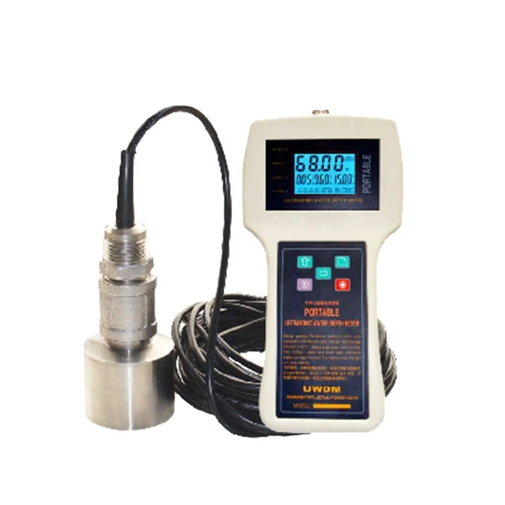 

Holykell Well Borehole Portable Ultrasonic Sensor Echo Sounder Water Level Depth Meter