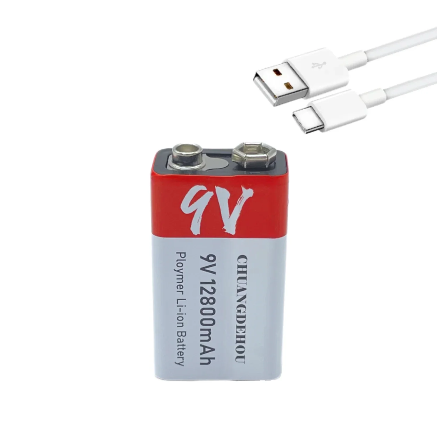 Mini batterie aste au lithium-ion 9V, USB 12800mAh, utilisée pour multimètre, micro, jouet, télécommande