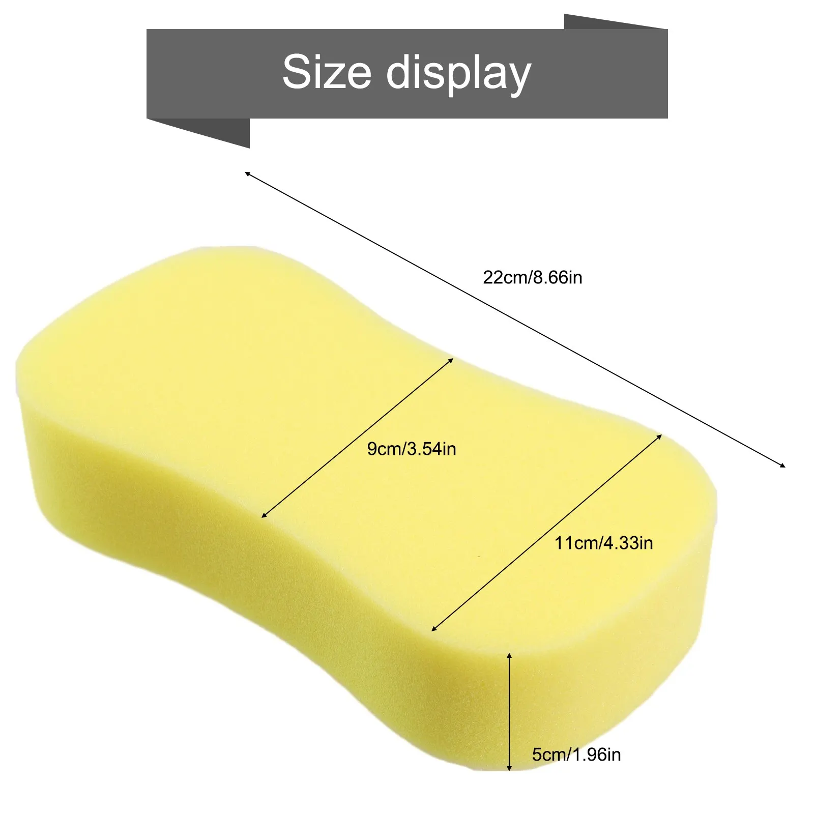 Large /Jumbo Sponge Block 22x11x5cm High #Density \Foam For Car Van For Caravan Washing /Dirt Removal Home Kitchen Bathroom