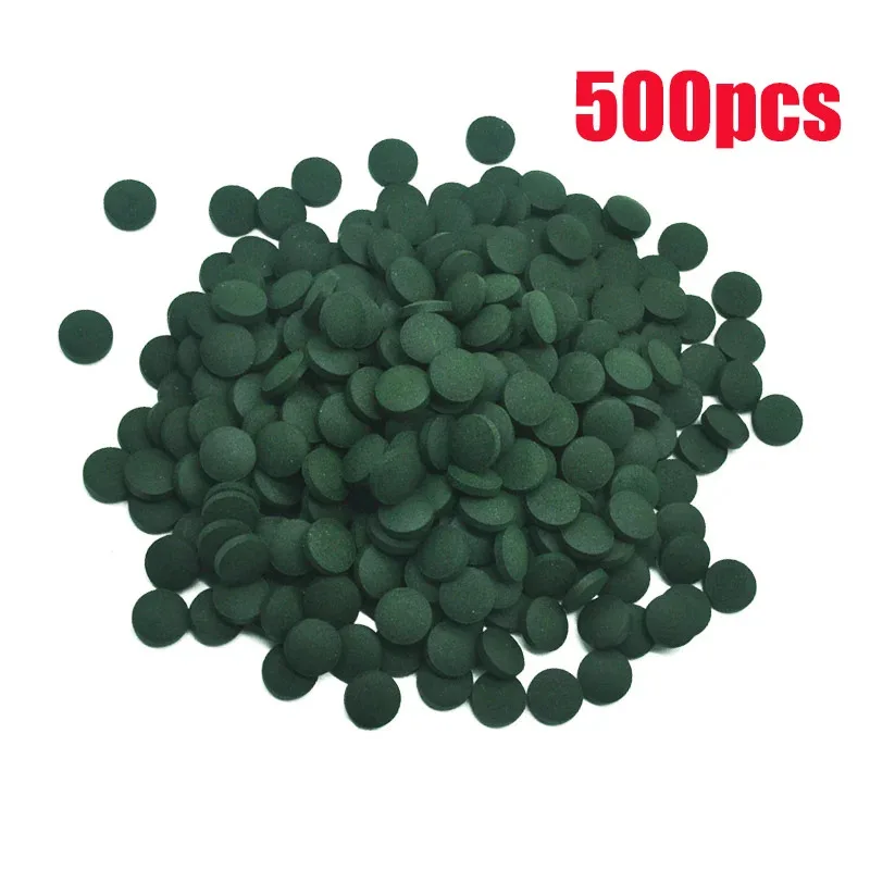 500/1000/1250 قطعة أقراص سبيرولينا إثراء المفضلة أغذية الحيوانات الأليفة الأسماك الكريستال الأحمر الروبيان الأسماك الغذاء حوض السمك الملحقات