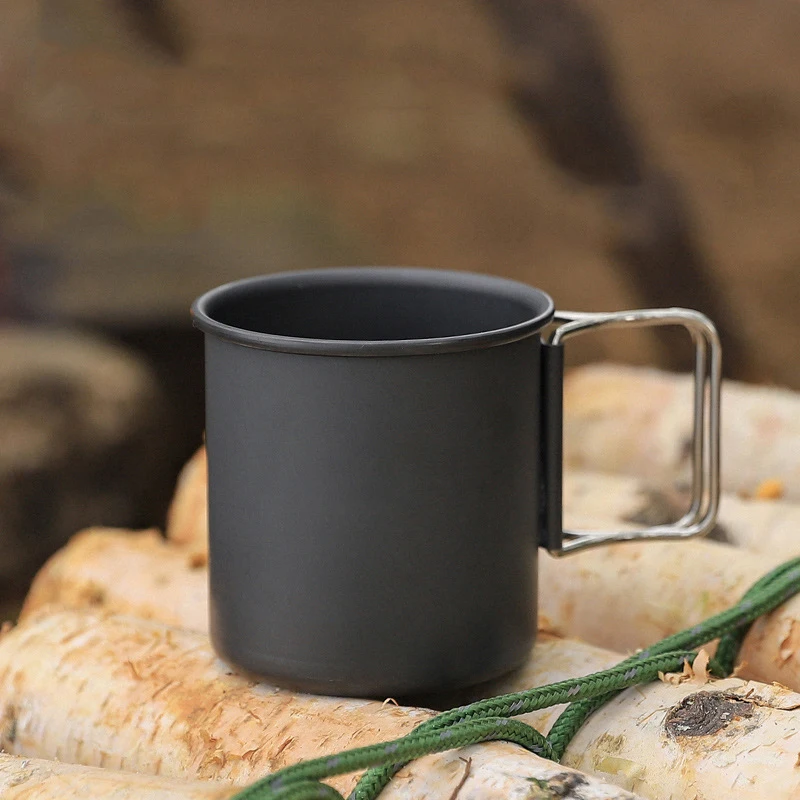 300ML Alumina Folding Cup Ultra-Light Mug Outdoor Camping Mug Mini Water Cup Travel Picnic Coffee Cup Hike Outdoor Drinkware