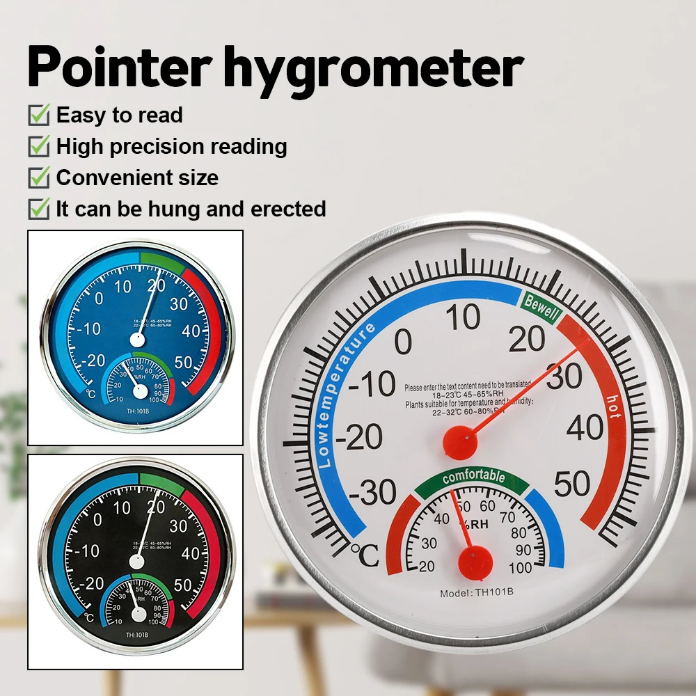 Household Indoor Humidity Climate Control Office Outdoor Garden Restaurant Measuring Tool Thermometer Hygrometer Thermo Analog