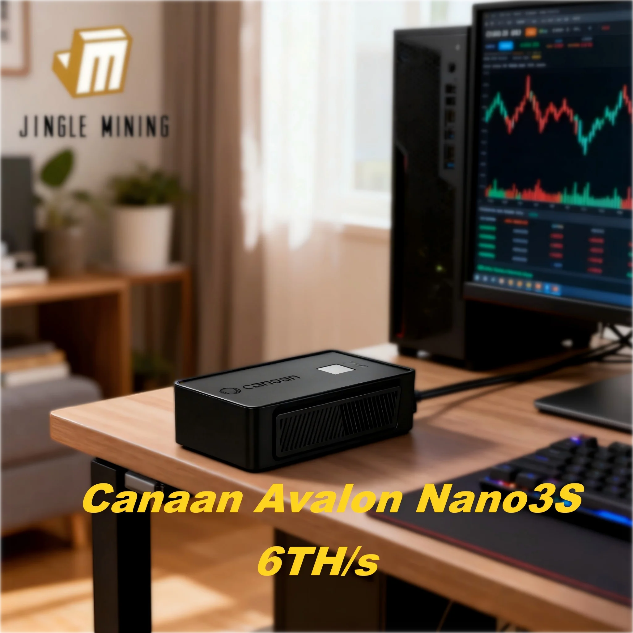 Canaan Avalon Nano3S Asic Miner BTC Crypto 1Pc Blsck/White Brand New 6TH/s 140W 28V Ethernet / Wi-Fi bitcoin miners In Stock
