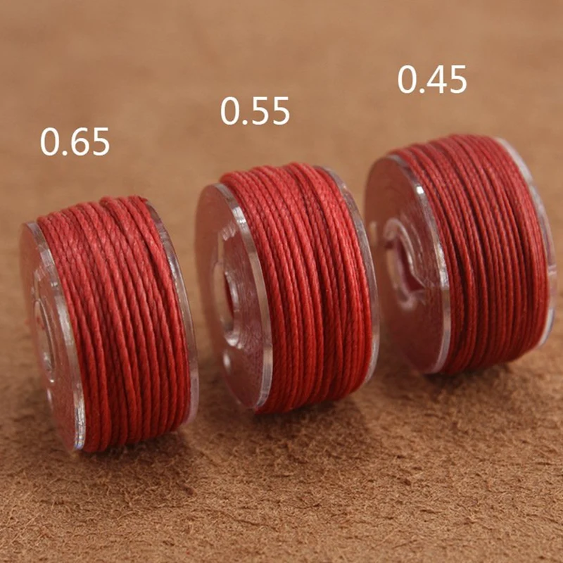 25 Colors/Wax Thread Polyester Thread Waxed Thread Box Set Woven Bracelet For Leather Craft Sewing DIY 0.45 0.55 0.65Mm Durable