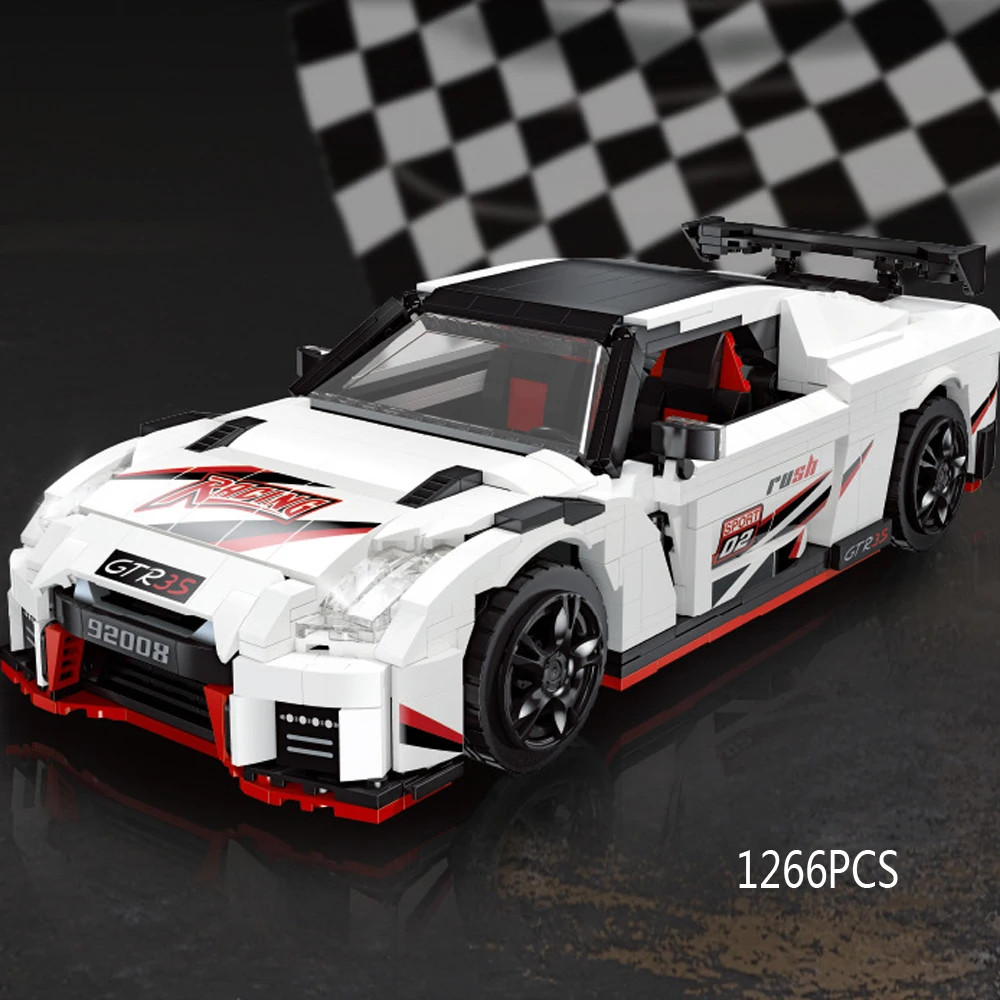 Technical Building Block 1:8 Scale NISMOES GTR R35 Japan Super Sport Car 2.4ghz Remote Control Vehicle Brick Rc Toy For Gifts