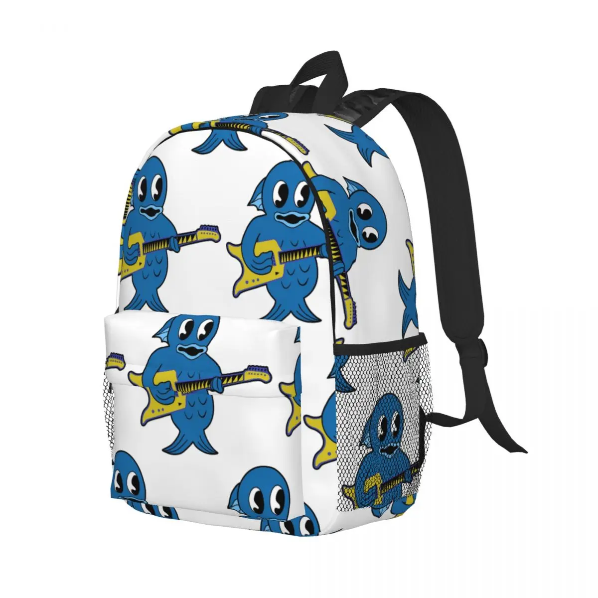 King Gizzard-mochila Microtonal Fishie para adolescentes, morral escolar de viaje, bandolera, versión HQ 2022