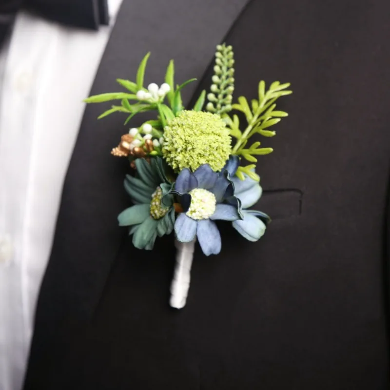 

Men's Corsage Boys Suit Children's Dress Flower Girl Wedding Ceremony Bride and Groom Wrist Flower Senior Guest Corsage