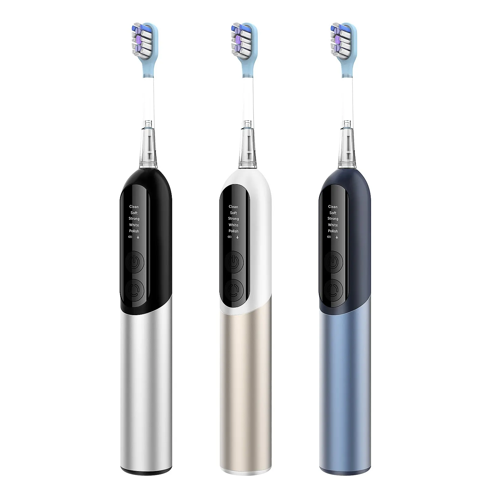 Multifunction Electric Toothbrush Sonics Powered Three Brushing Modes Adult Use Rechargeable Electric Tooth Brush