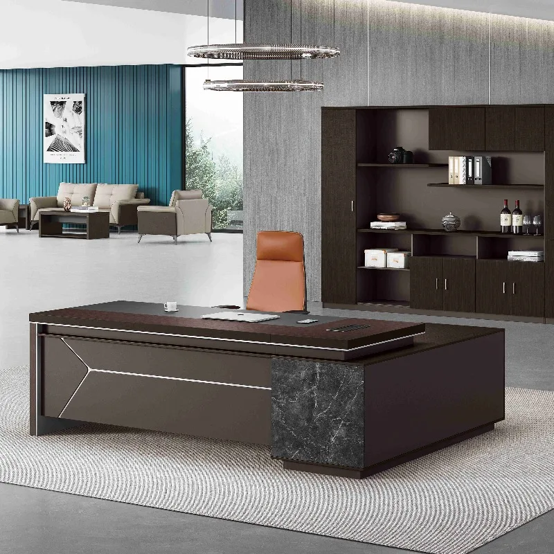 New Design High Quality Luxury MFC Office Desk Office  Boss Table