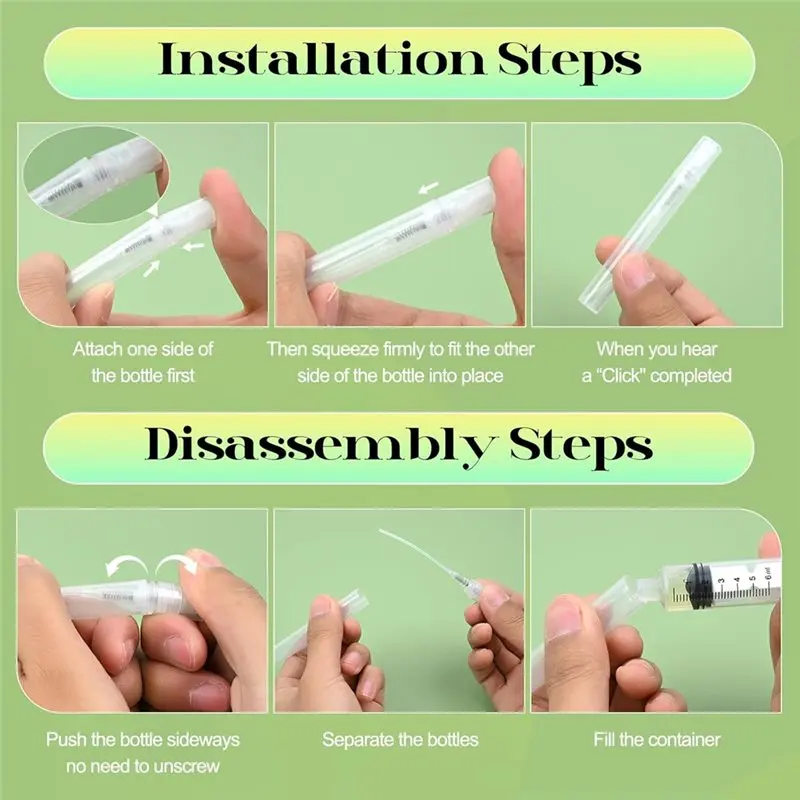 【بسيط】زجاجة صغيرة للسفر سعة 5 مل، حاوية عطر الزيوت العطرية القابلة لإعادة الملء للسفر مع 10 أدوات