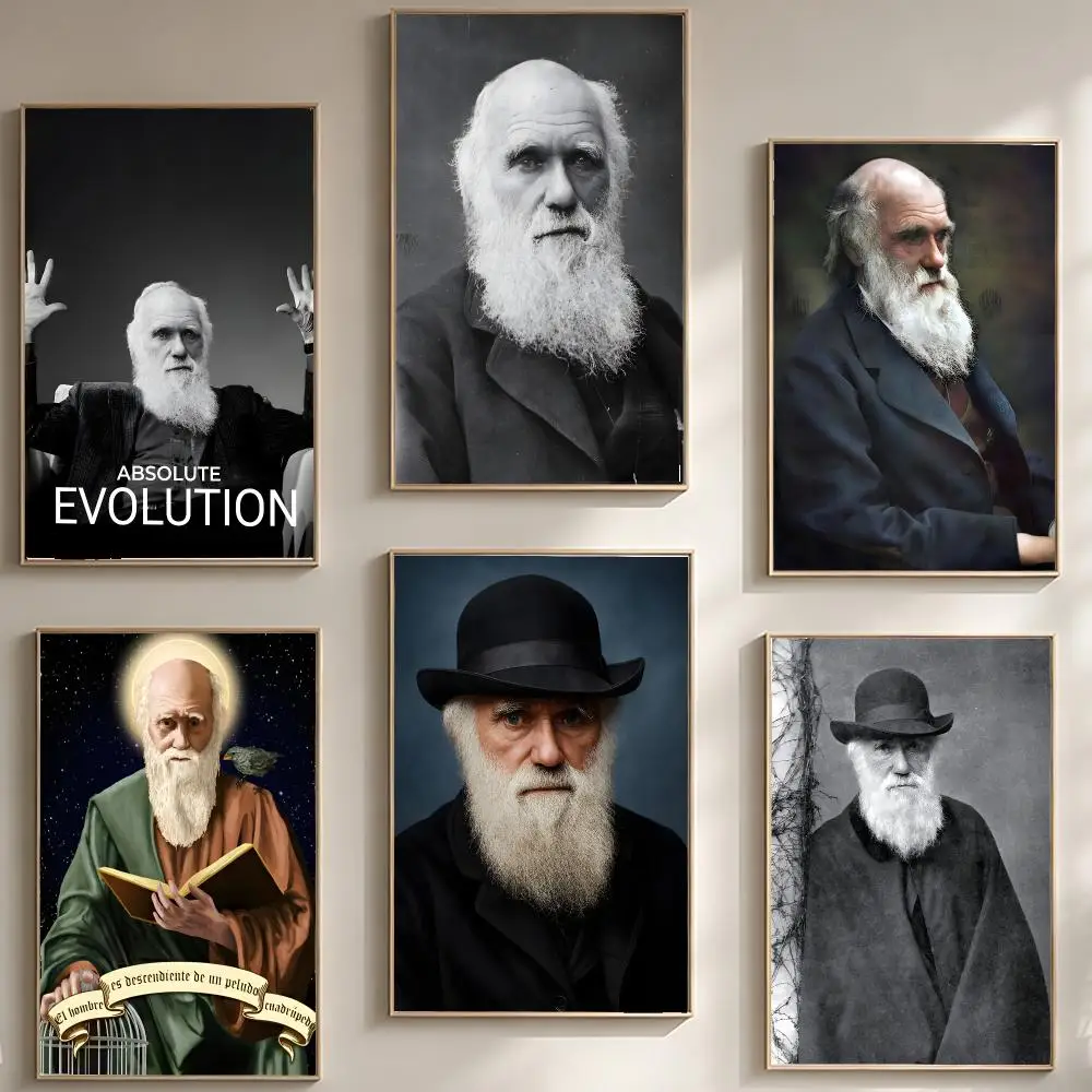 scientist historicalfigure C‑Charles Darwin Poster Stylish Home Interior Art & Beautiful Room Decoration