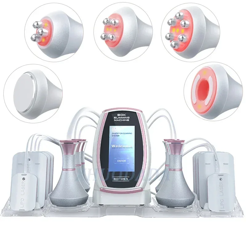 

Tool 6 in 1 80K Lipo Weight Loss Slim Beauty Device Anti-wrinkle Body Massage Cavitation Machine For Fat Burning Body Shaping
