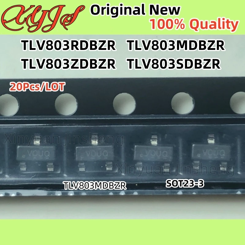 20PCS/LOT TLV803 TLV803MDBZR TLV803RDBZR TLV803ZDBZR TLV803SDBZR SOT23-3 Monitoring and reset Chip New Original 100% quality