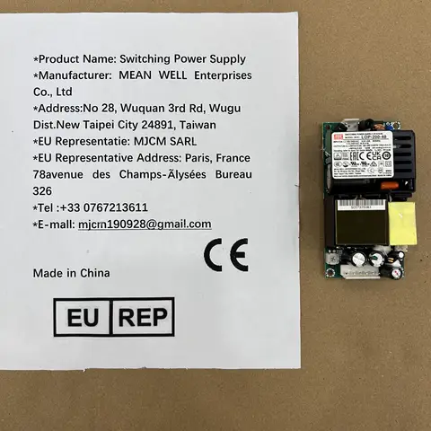 MEAN WELL 200W 4"×2" Fuente de alimentación de marco abierto de perfil bajo LOP-200-12V 15V 18V 24V 27V 36V 48V 54V LOP-200