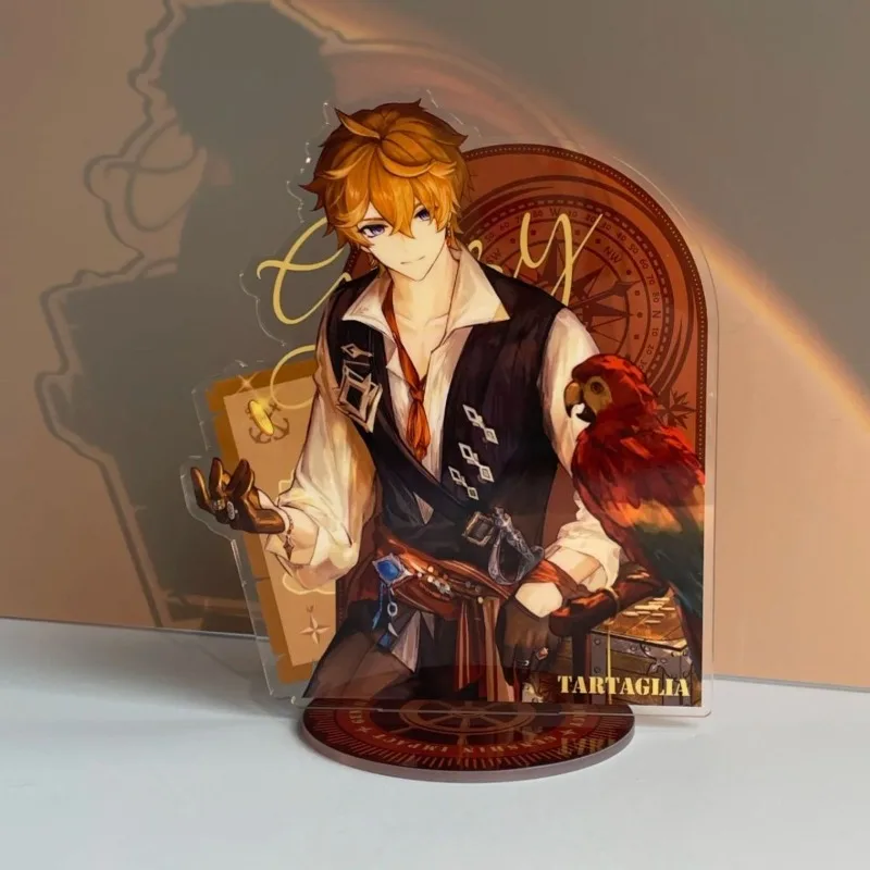 Genshin Impact Tartaglia Childe Acrylic Figure Stand Model Plate DIY Desk Decor Standing Sign Collection Ornament For Fans Gifts