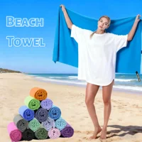 Toalla de microfibra Extra grande de 180x80cm, muy absorbente, de secado rápido, ligera, para playa, Camping, viajes, natación, uso al aire libre, 1 Uds.