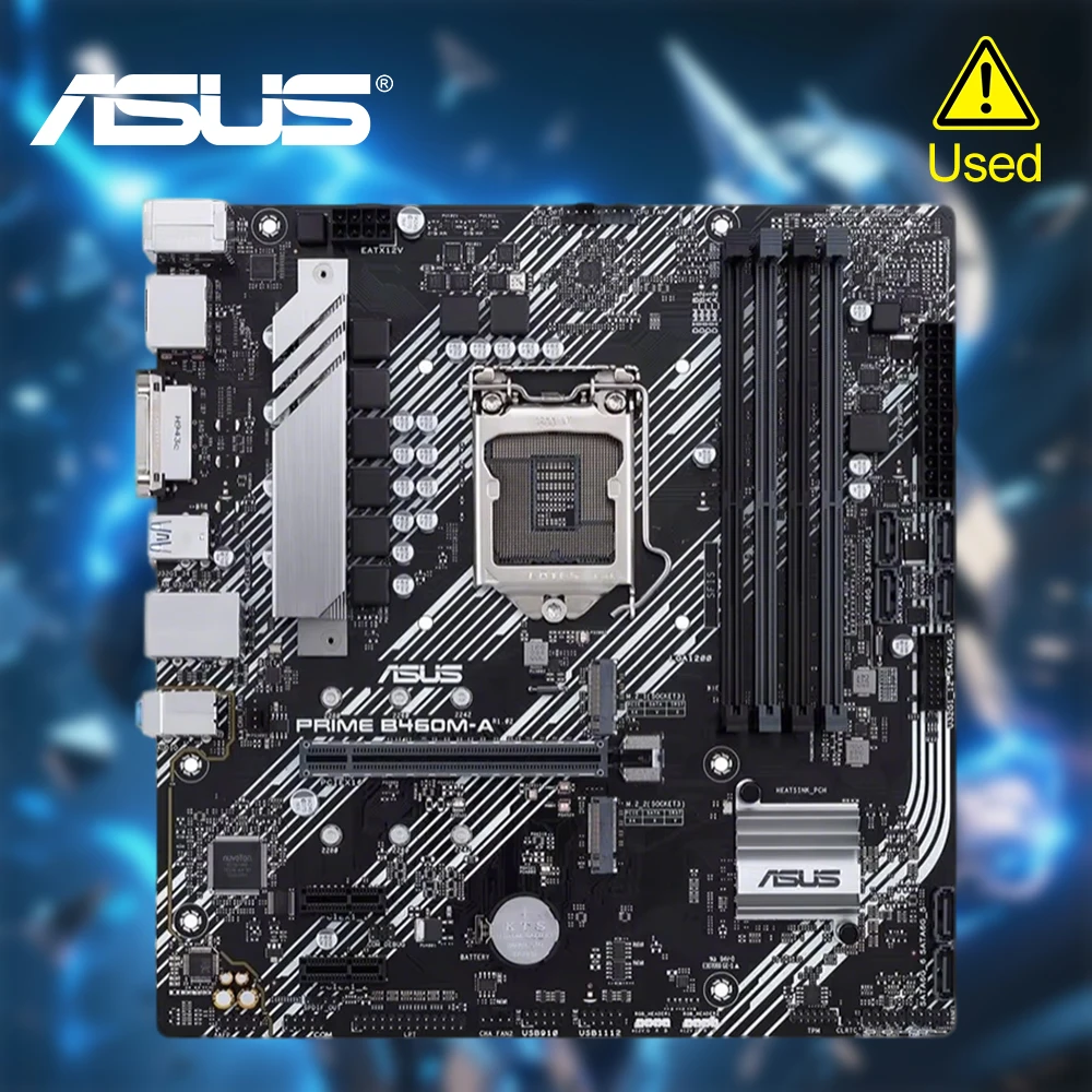 

Материнская плата ASUS PRIME B460M-A LGA1200 поддерживает разъемы AURA SYNC RGB, двойной M.2, DDR4 2933 МГц