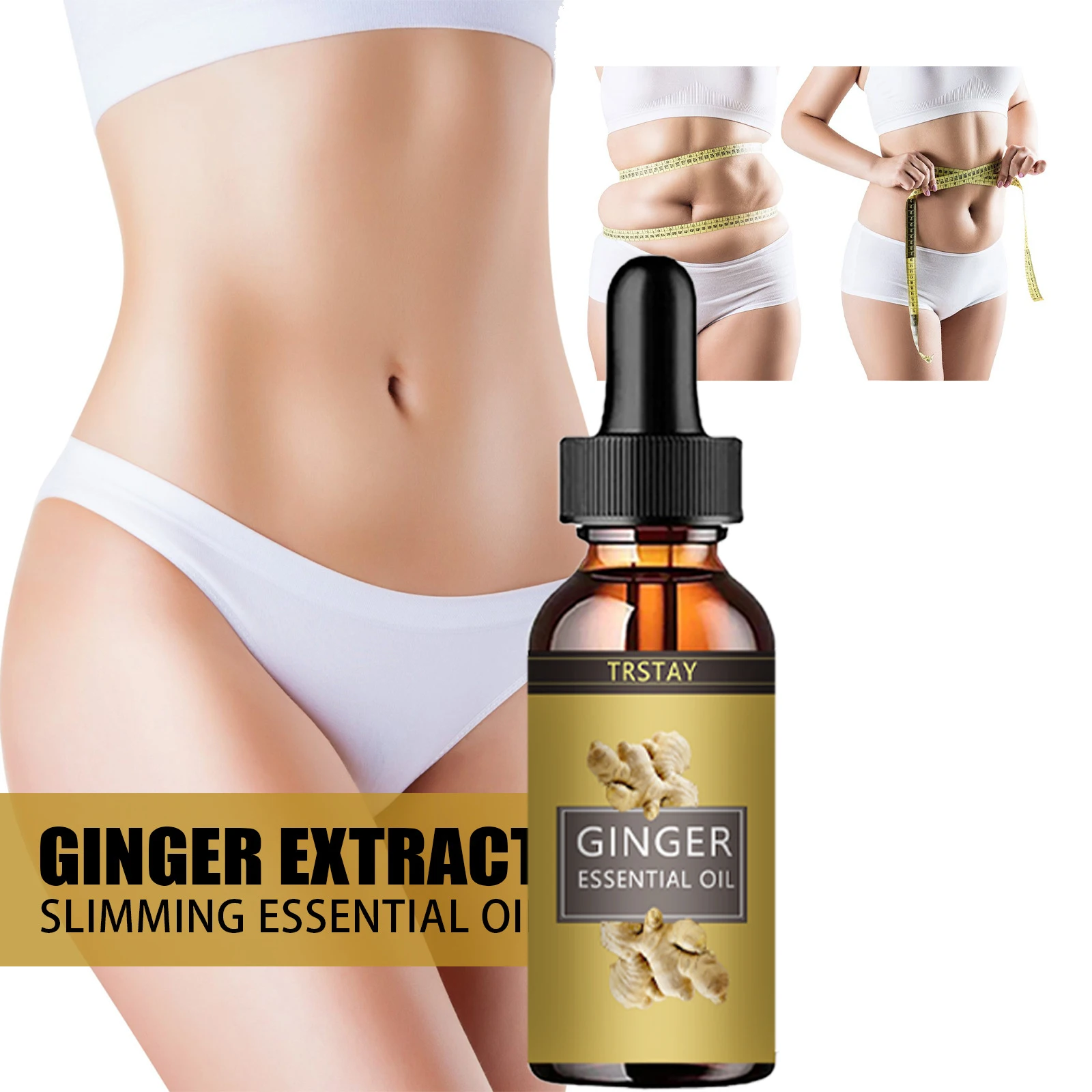 

TRSTAY GINGER SLIMMING ESSENTIAL OIL LOSE WEIGHT WHILE LYING DOWN