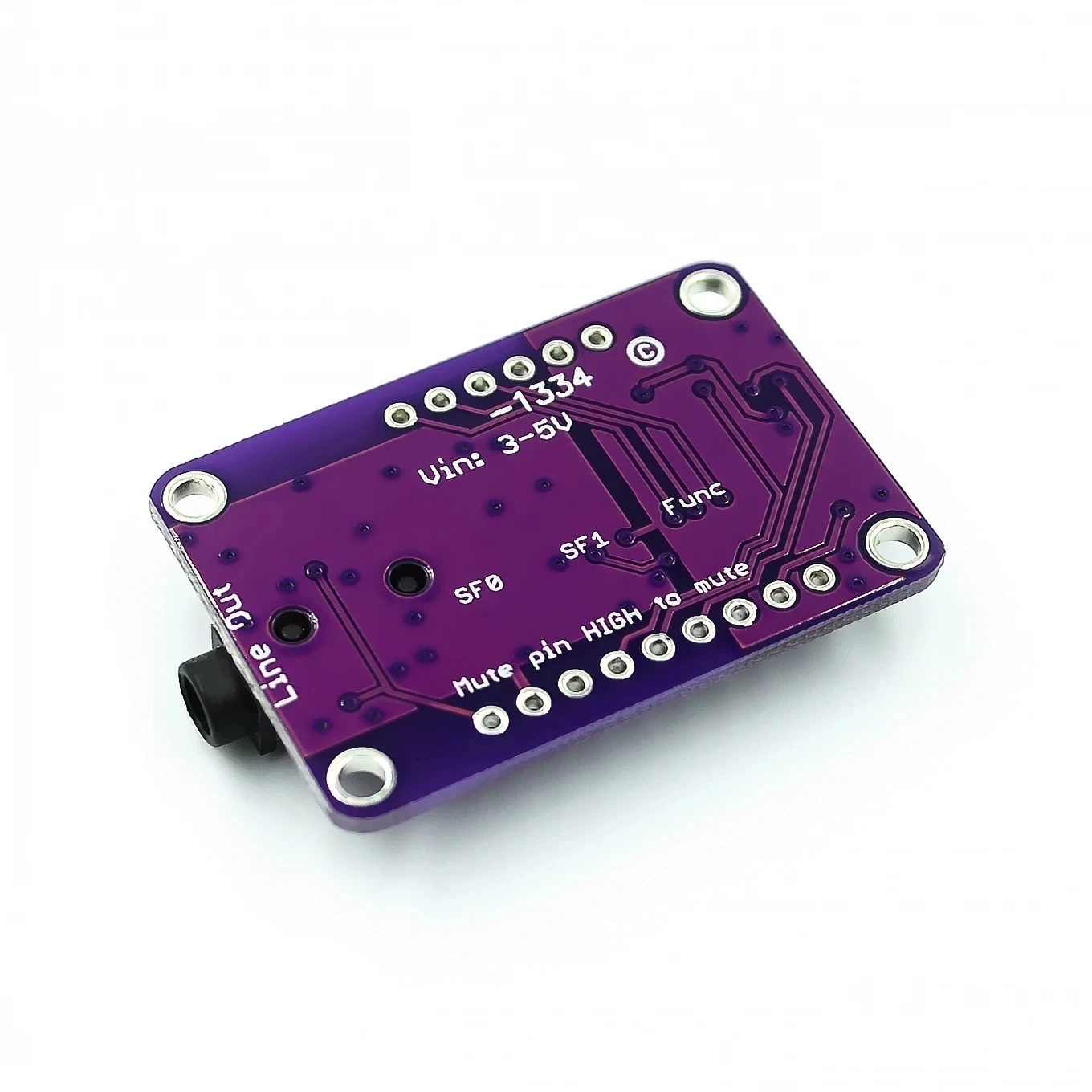 Dac modul 3,3 uda1334a i2s dac audio stereo decoder modul platine für arduino v-5v