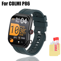 Wristband for COLMI P86 Strap Band Belt Silicone Smart watch Bracelet Screen protector film For women men