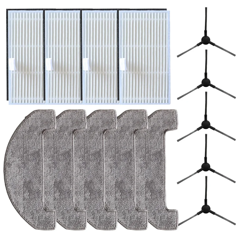 

Side Brush Filter Mop Cloth Kit For BPMIO B15 B15 Plus Robot Vacuums Cleaner Side Brush HEPA Filter Mop Pads Spare Parts