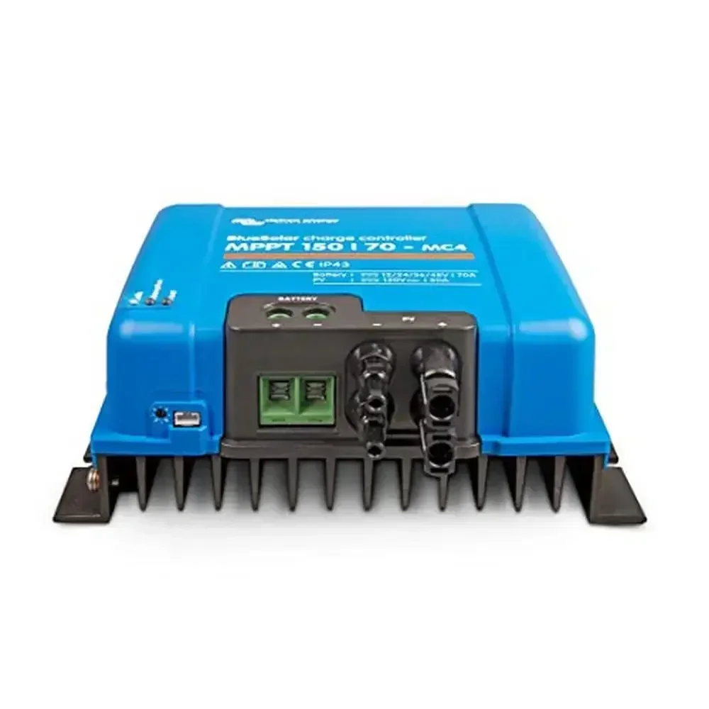 MPPT Solar Charge Controller 150V 70A 12/24/36/48V Compatible with Solar Panels Intelligent Charge Algorithms MC4 Connector