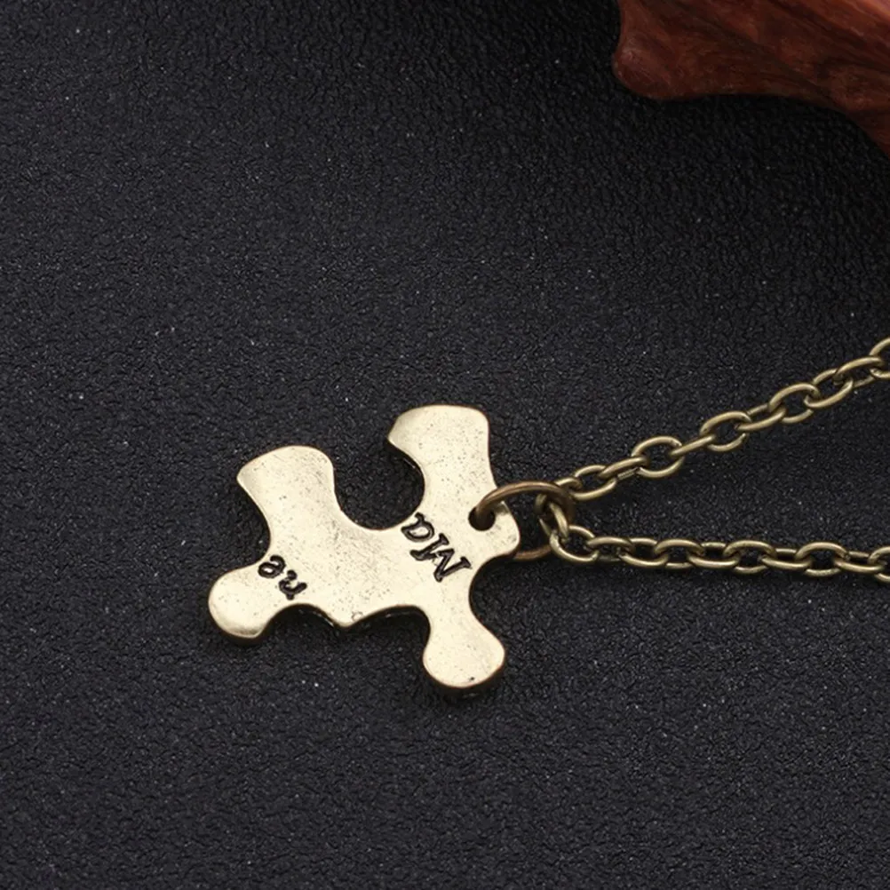 6Pcs Six Petal Puzzle Necklaces Set for Friends Loving Attachment Symbol Discreet Token of Faithful Love Jewelry Accessories