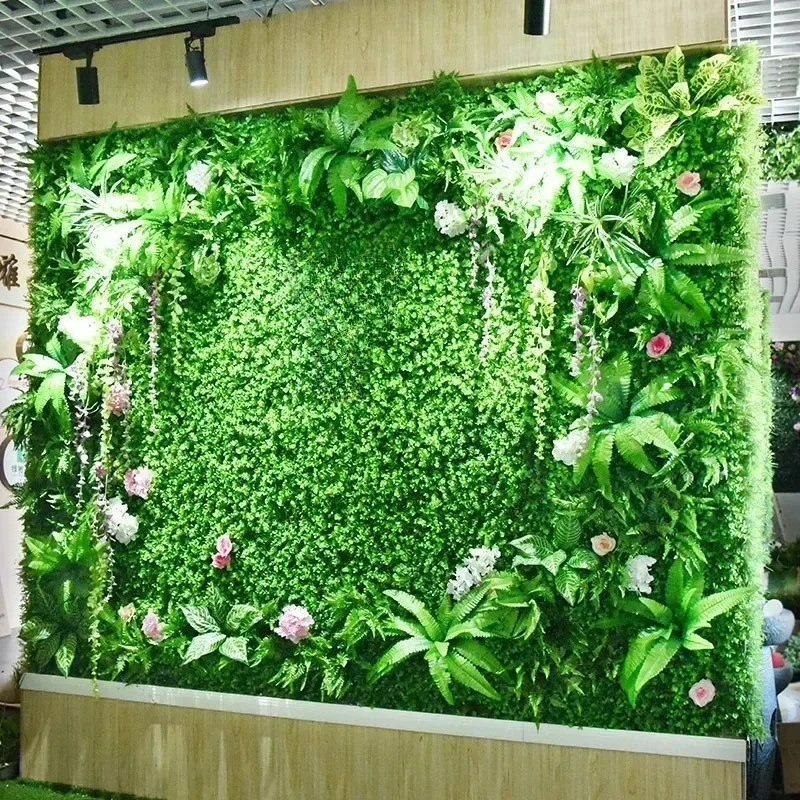 

Customizable Green Plant Wall Flat Wall Decoration Flower Green Decoration