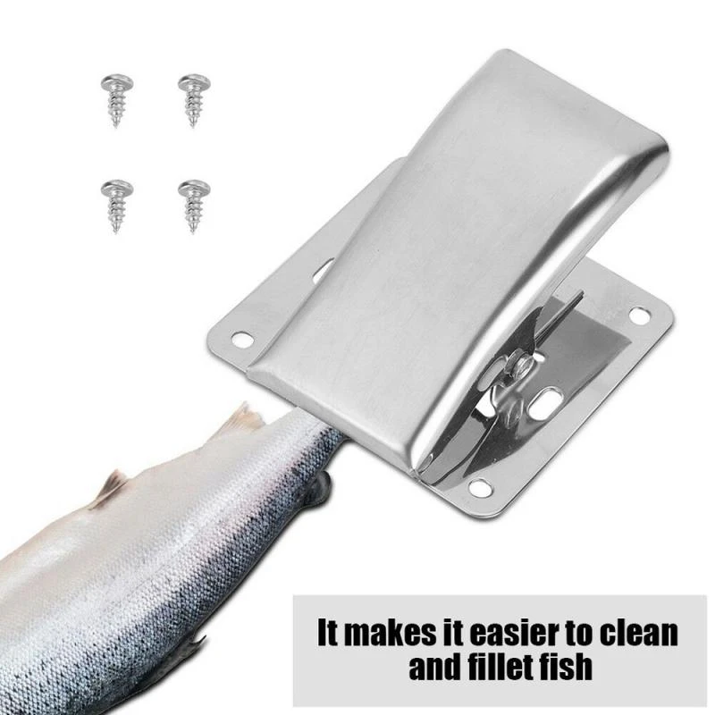 Fish Cleaning Fillet Clamp Fish Tail Clip For Fillet Board/Fillet Table Fishtail Claw Antiskid Multifunctional Stainless