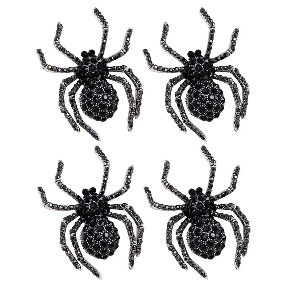 

4Pcs Retro Spider Brooch Pin for Women Men Cool Brooches Clothes Decoration Adorable Animal Brooch Shawl Clip Accessory